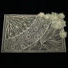 Wholesale of new Chinese-style heat-insulating gold-embossed printed PVC fashionable placemats from the manufacturer Item Picture